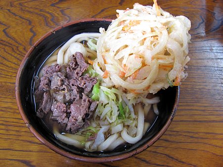 肉天うどん@奉仕や