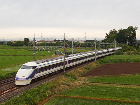 東武100系特急スペーシアきぬがわ 東北本線白岡~新白岡