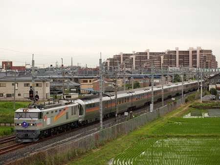 EF510 寝台特急カシオペア 東北本線白岡~新白岡