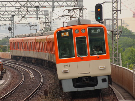 阪神8000系急行 阪神本線大物駅02