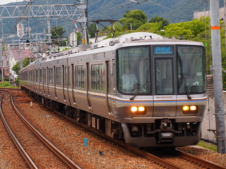 223系新快速 東海道本線さくら夙川駅01