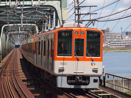 阪神8000系急行 阪神本線淀川駅01