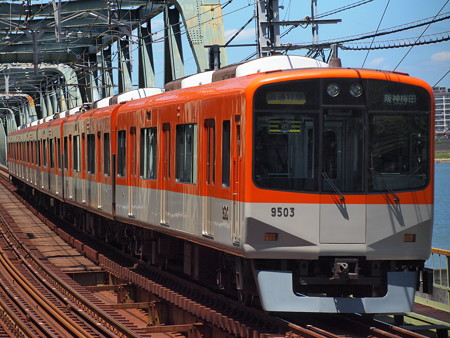 阪神9300系直通特急 阪神本線淀川駅