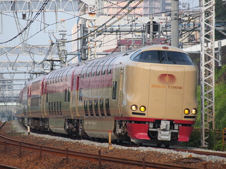285系サンライズエクスプレス 東海道本線新子安~鶴見