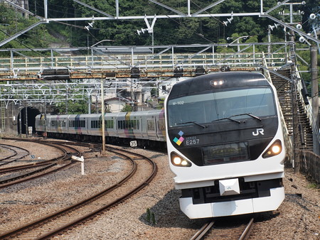 E257系特急あずさ 中央本線相模湖駅