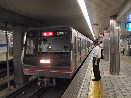25系試運転 大阪市営地下鉄四つ橋線本町駅