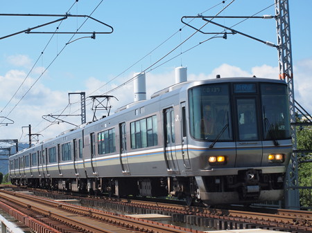 223系新快速 北陸本線河毛~高月