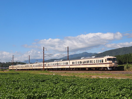 117系 灘中学校・灘高等学校鉄道研究部創立50周年記念号 北陸本線河毛~虎姫
