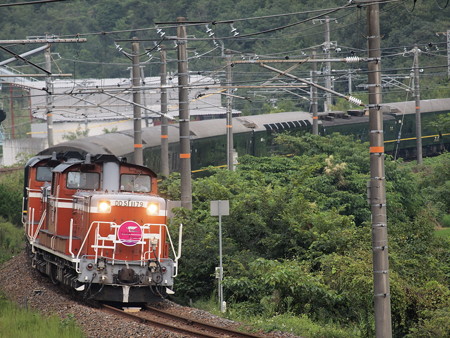 DD51 寝台特急トワイライトエクスプレス 伯備線総社~豪渓03