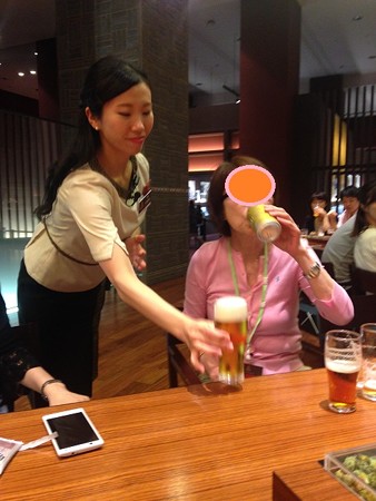 まずは缶ビール