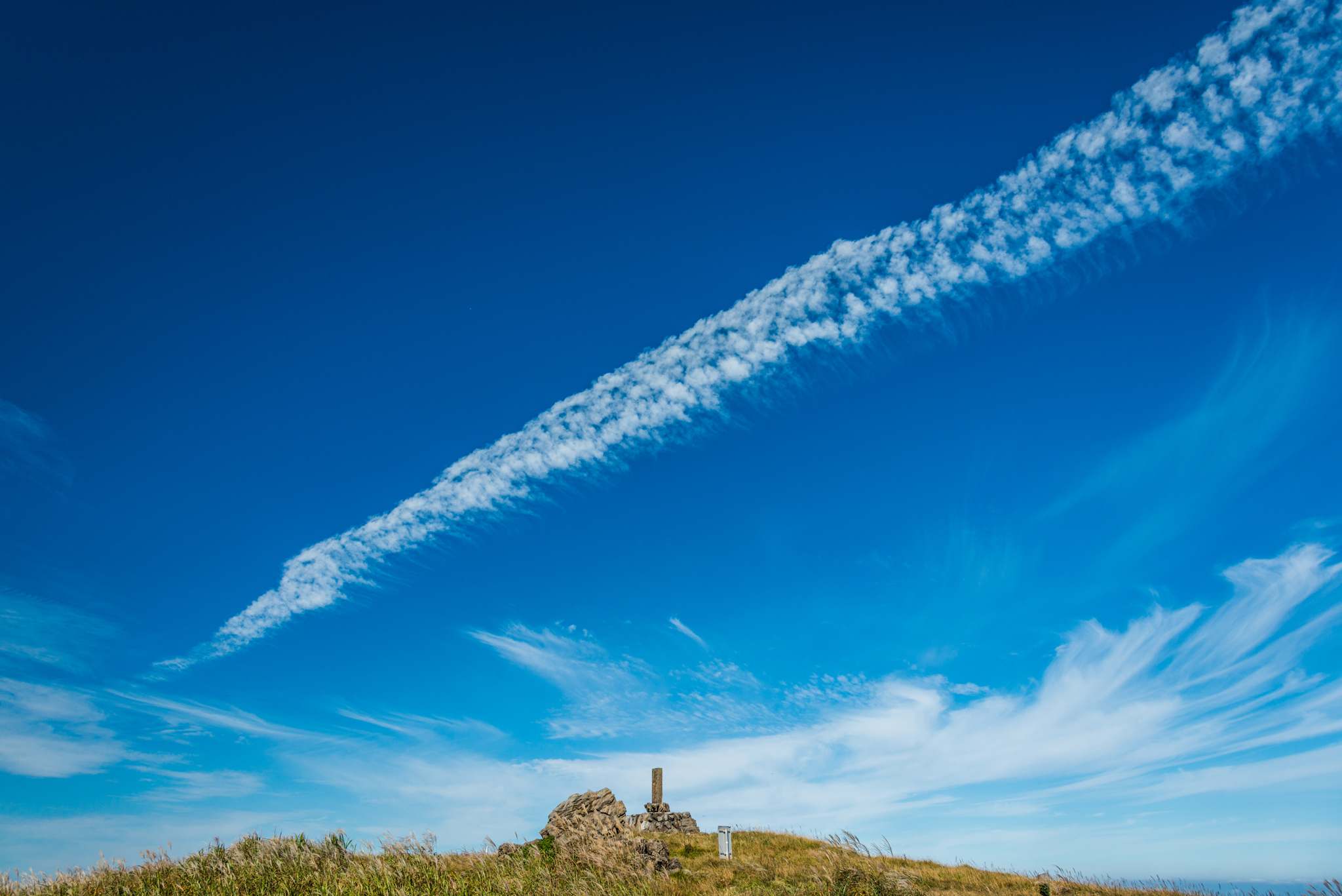 天山上空の雲