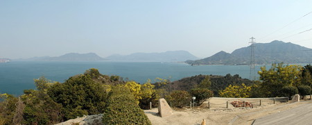 大久野島展望園地からの眺め