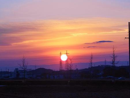 20111228 穏やかな夕陽