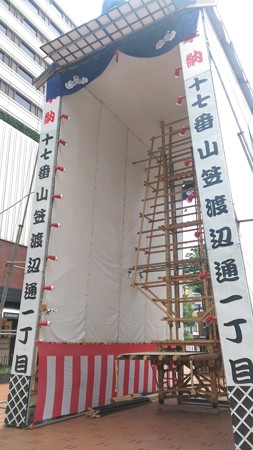 2015年 博多祇園山笠 飾り山笠 建設中 写真画像 (11)