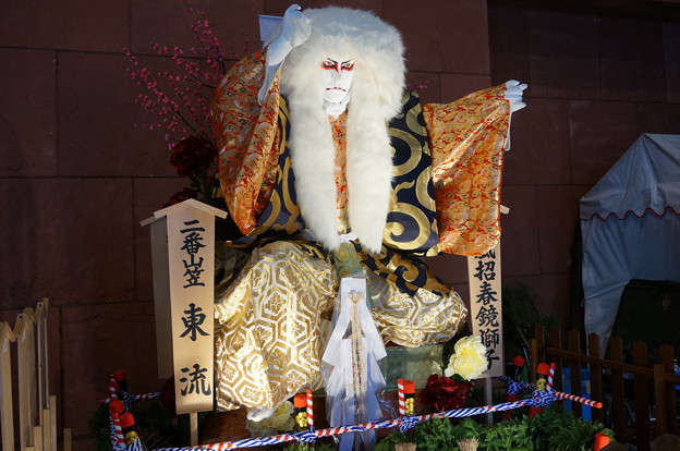 博多祇園山笠 2015年 東流 舁山 東風招春鏡獅子 とうふうはるをまねくかがみじし 人形師 白水英章 (5)