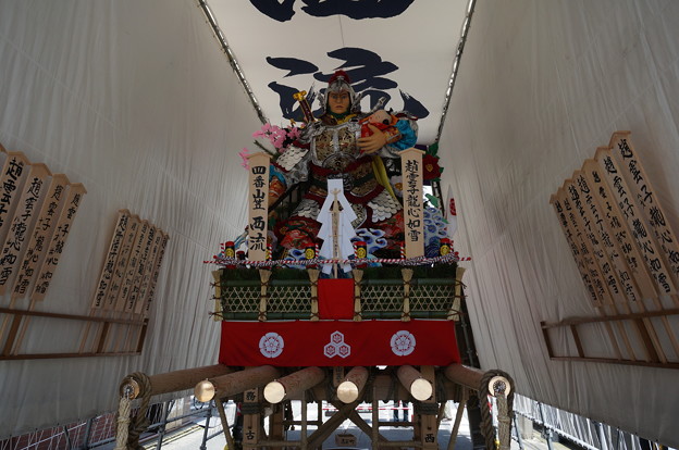 2015年 博多祇園山笠 追い山 舁き山笠 四番山笠 西流 舁山 趙雲子龍心如雪 ちょううんしりゅうこころはゆきのごとし (5)