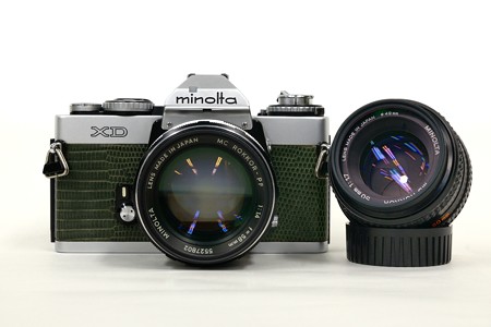 minolta XD + MC ROKKOR-PF 58mmF1.4、MD ROKKOR 50mmF1.7