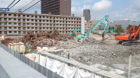 下野幌G団地解体工事現場02