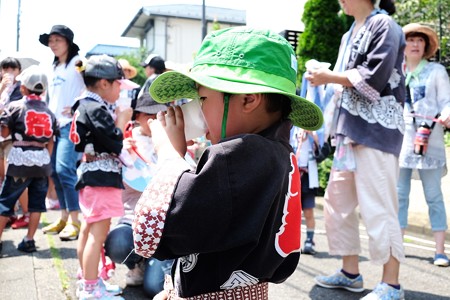 2015.07.25　町内　子供神輿祭り　給水