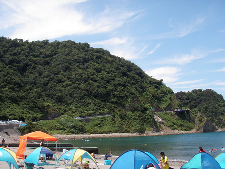 石部海水浴場にて　２
