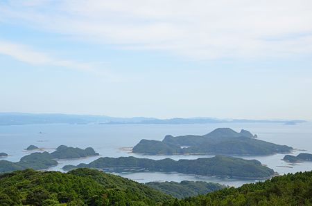 佐世保市冷水岳展望台より