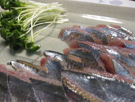 秋刀魚のお刺し身