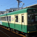 嵐電(京福電鉄嵐山線)ﾓﾎﾞ631型｢江ノ電号｣+ﾓﾎﾞ611型