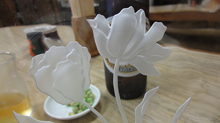 今日の作品 「チューリップ」 花びらがふくらんで見える。