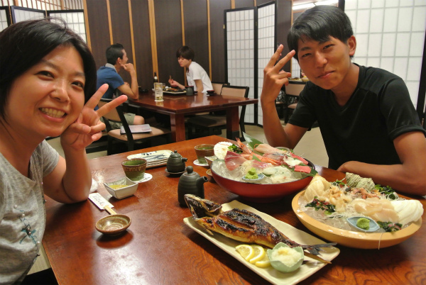 おしいい海鮮料理をたくさんいただきました。